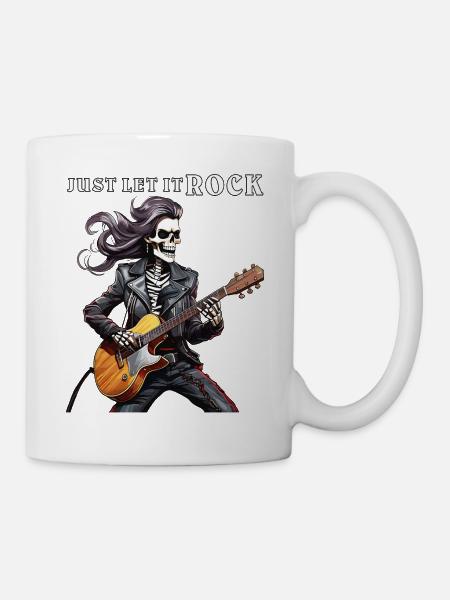 MUSIKER ROCK JUST LET IT ROCK - Tasse - Weiß
