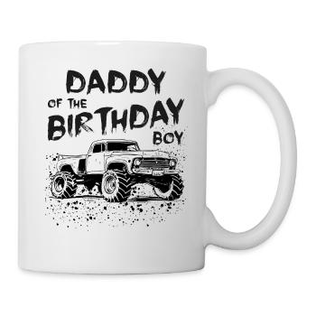 Papa du garçon d’anniversaire Monster Truck Party - Mug blanc - blanc - Droite