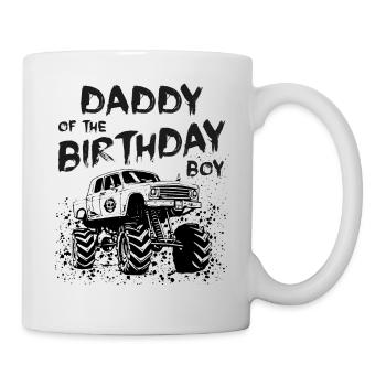 Daddy of the Birthday Boy Monster Truck Party - Mug - white - Right
