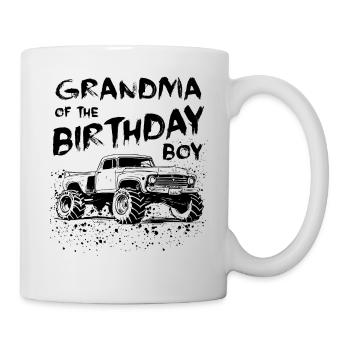 Grandma of the Birthday Boy Monster Truck Party - Mug - white - Right