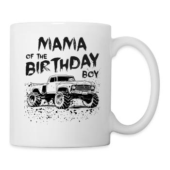Maman du garçon d’anniversaire Monster Truck Party Boys - Mug blanc - blanc - Droite
