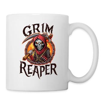 SKULL, GRIM REAPER - Mug - white - Right