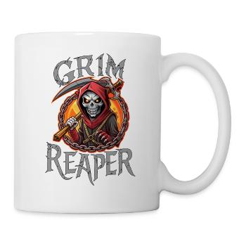 SKULL, GRIM REAPER - Mug - white - Right