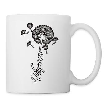 Vegan Pusteblume Naturliebhaber - Tasse - Weiß - Rechts