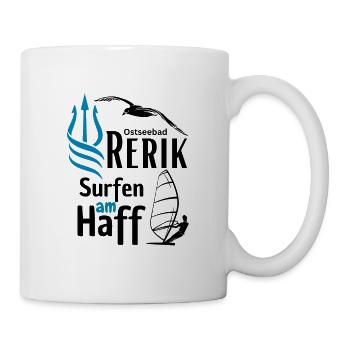 Rerik surfing at the lagoon-Baltic Sea resort Rerik-Salzhaff - Mug - white - Right