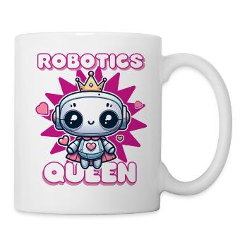 Robotics Queen Engineer Engineering Funny Robot - Mug - white - Right
