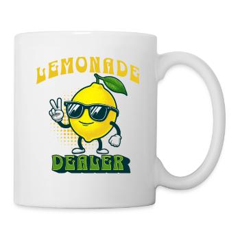 Lemonade Dealer Lemon Juice Stand Store Staff - Mug - white - Right