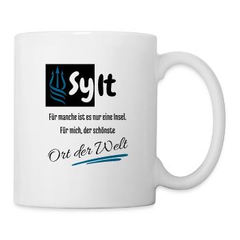 Sylt pour moi le plus bel endroit du monde : l’île de Sylt - Mug blanc - blanc - Droite
