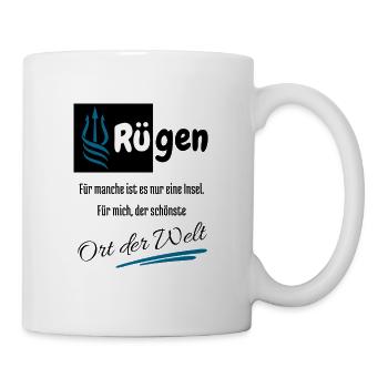 Rügen est pour moi le plus bel endroit du monde sur l’île - Mug blanc - blanc - Droite