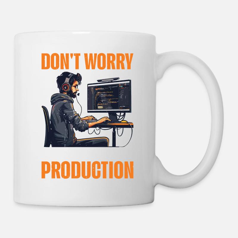 Don't Worry, We'll Test It In Production 8 - Tasse - Weiß