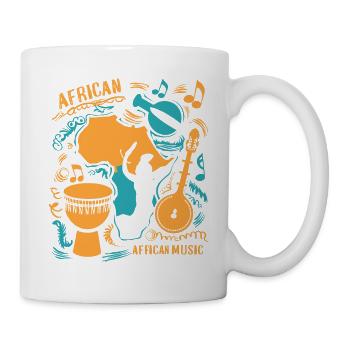 Musique Africaine - Mug blanc - blanc - Droite
