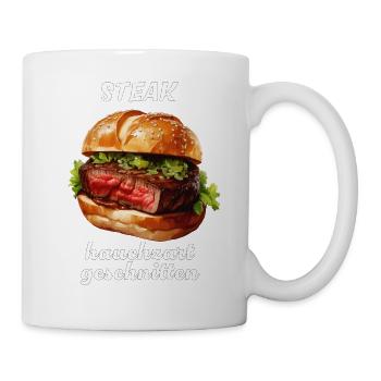 STEAK wafer-thin sliced - Mug - white - Right