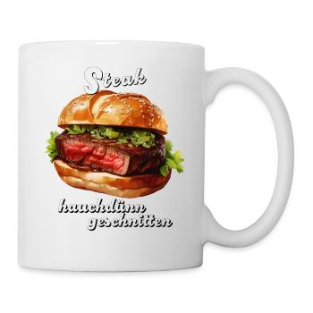 STEAK wafer-thin sliced - Mug - white - Right