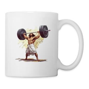 God Bless These Gains - Tasse - Weiß - Rechts