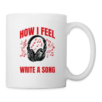 Ne peut pas expliquer ses sentiments, mais peut écrire une chanson 2 - Mug blanc - blanc - Droite