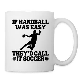 Handball Handballspieler Handballfan Handballteam - Tasse - Weiß - Rechts