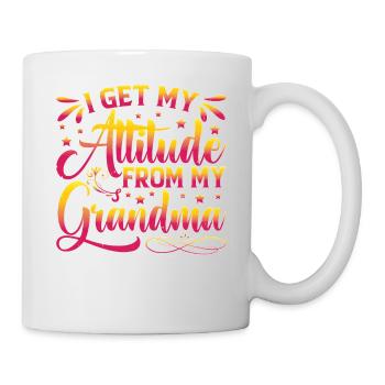 I Get My Attitude From My Grandma - Mug - white - Right