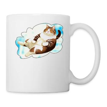 GRAISSE DE CHAT MENSONGE NUAGE - Mug blanc - blanc - Droite