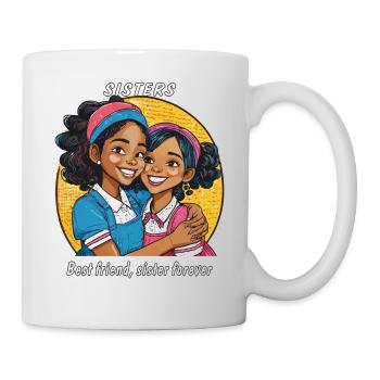 SISTERS Best friend, sister forever - Mug - white - Right