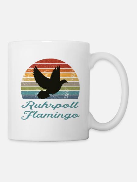 Ruhrpott Flamingo - Tasse - Weiß