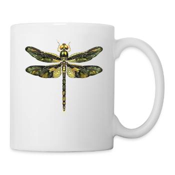 Dragonfly Dragonfly Colorful Wings Cute Dragonflies - Mug - white - Right