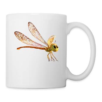 Dragonfly Dragonfly Colorful Wings Cute Dragonflies - Mug - white - Right