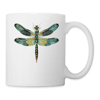 Dragonfly Dragonfly Colorful Wings Cute Dragonflies - Mug - white - Right