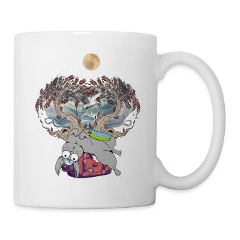 Maritime Bunny Sailor Valise Vacances Voyage Vacances - Mug blanc - blanc - Droite