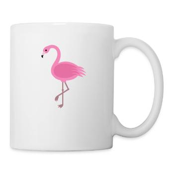 Pink Flamingo T-Shirt - Wading Bird Species Lover - Mug - white - Right