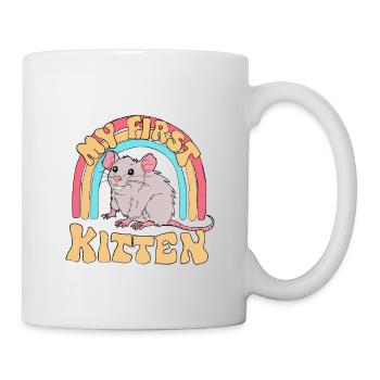 funny saying slogan mice rat kitten - Mug - white - Right