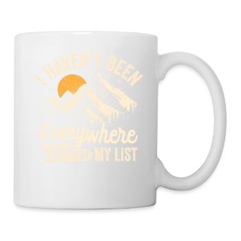 Je ne suis pas allé partout, mais c’est sur ma liste - Mug blanc - blanc - Droite