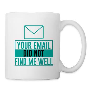 Votre email ne m’a pas trouvé bien 8 - Mug blanc - blanc - Droite