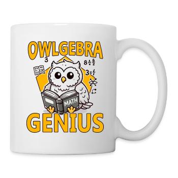 Owlgebra Genius Math Lover Funny Teacher - Mug - white - Right