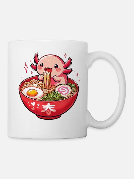 Cute Axolotl Ramen - Tasse - Weiß