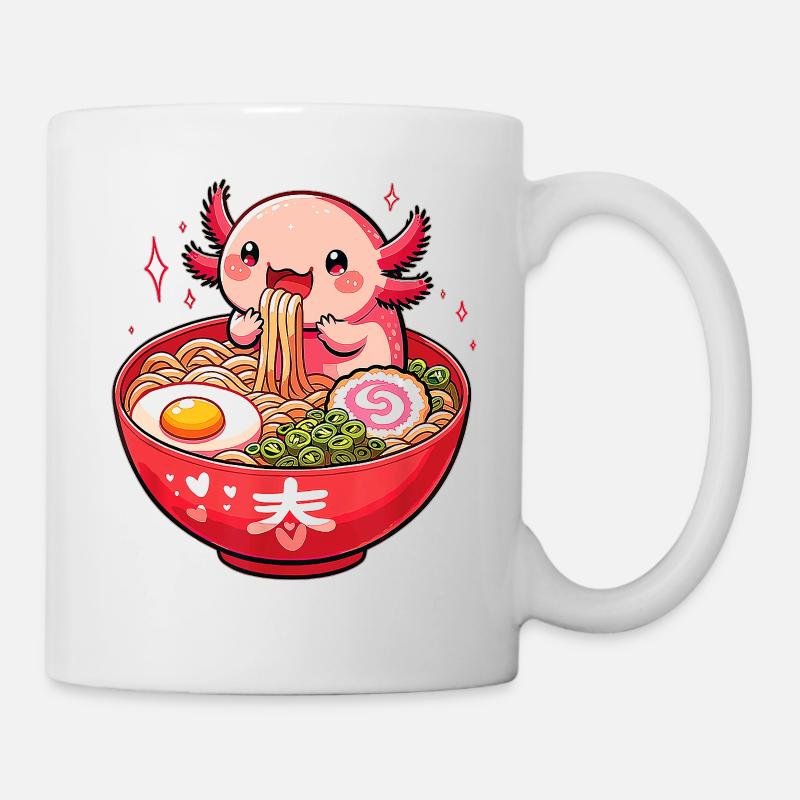 Cute Axolotl Ramen - Tasse - Weiß