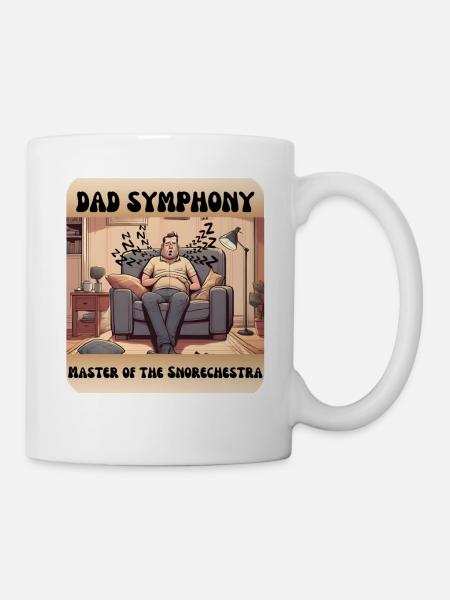 Papa-Symphonie - Tasse - Weiß