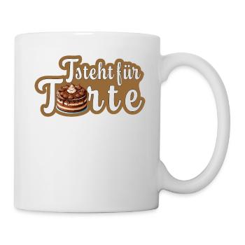 T comme gâteau - Mug blanc - blanc - Droite