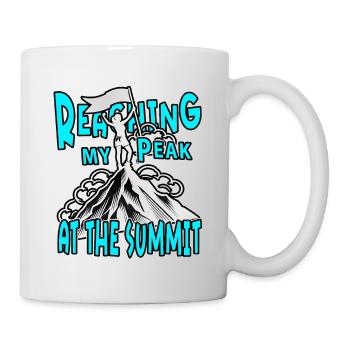 Atteindre mon sommet Randonnée Mountain Climber - Mug blanc - blanc - Droite