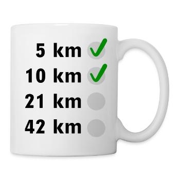 Marathon Checkliste - Tasse - Weiß - Rechts