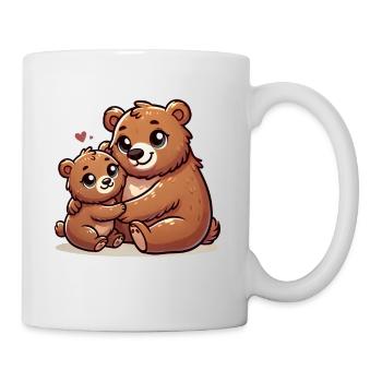Loving Bear Parent with Child - Mug - white - Right