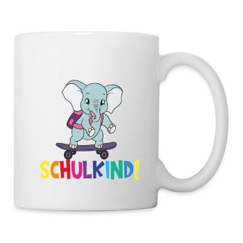 Écolier 2024 entrant à l'école - Mug blanc - blanc - Droite