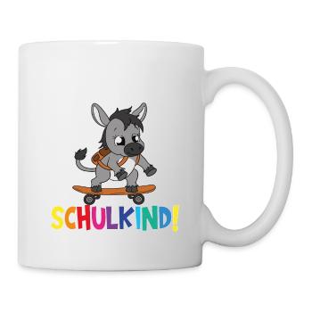 Écolier 2024 entrant à l'école - Mug blanc - blanc - Droite