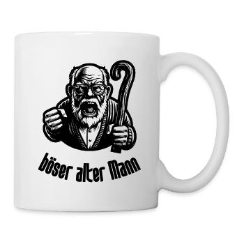 Böser Alter Mann Lustiger Opa Spruch Großvater - Tasse - Weiß - Rechts