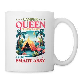 Camper Queen Classy Sassy And Bit Smart Assy - Mug - white - Right