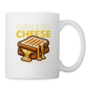 Le fromage grillé me met à l’aise Sandwich - Mug blanc - blanc - Droite