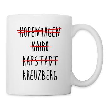 Kreuzberg Berlin Streichliste - Tasse - Weiß - Rechts