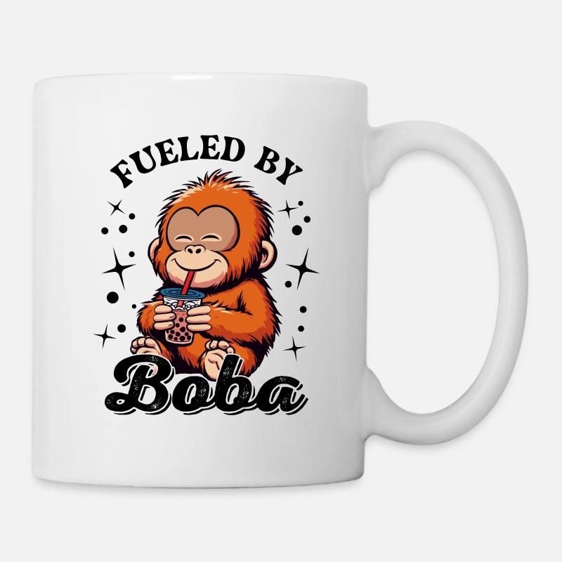 Orang-outan alimenté par Boba - Mug blanc - blanc
