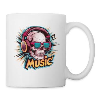 Coole Kopfhörer Musikliebhaber - Tasse - Weiß - Rechts