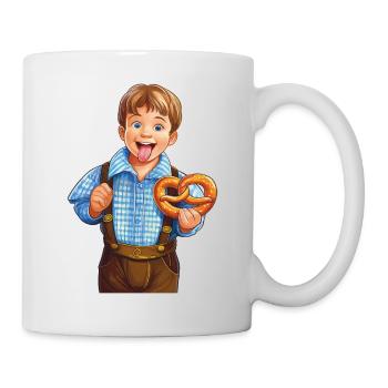 KIND JUNGE BRETZEL - Tasse - Weiß - Rechts
