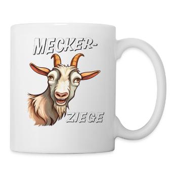MECKER-ZIEGE - Tasse - Weiß - Rechts